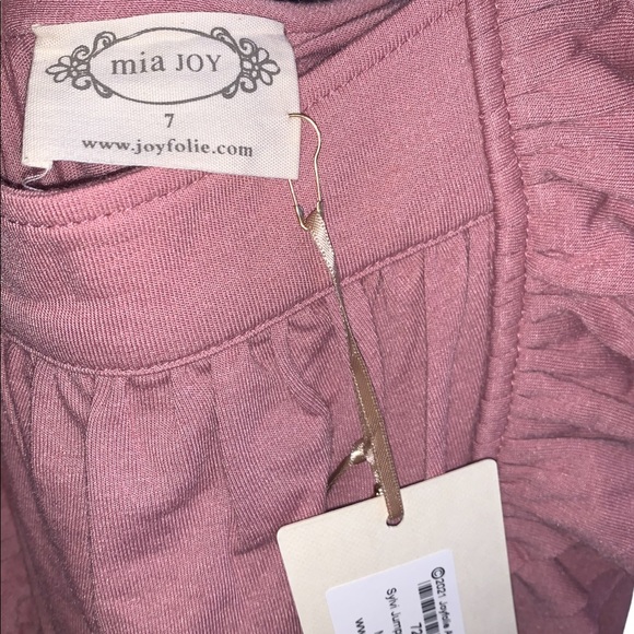 Joyfolie Sylvi Jumpsuit Romper, Rose Pink Dusty Orchid, girls 7, New with Tags - Picture 7 of 8